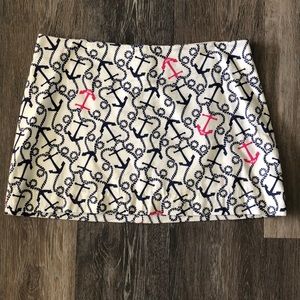 Lilly Pulitzer Anchor Print Skirt